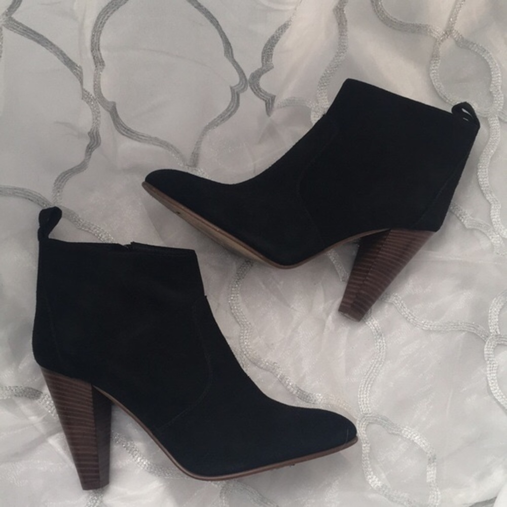Madewell 1937 black suede ankle boots - Picture 1 of 13